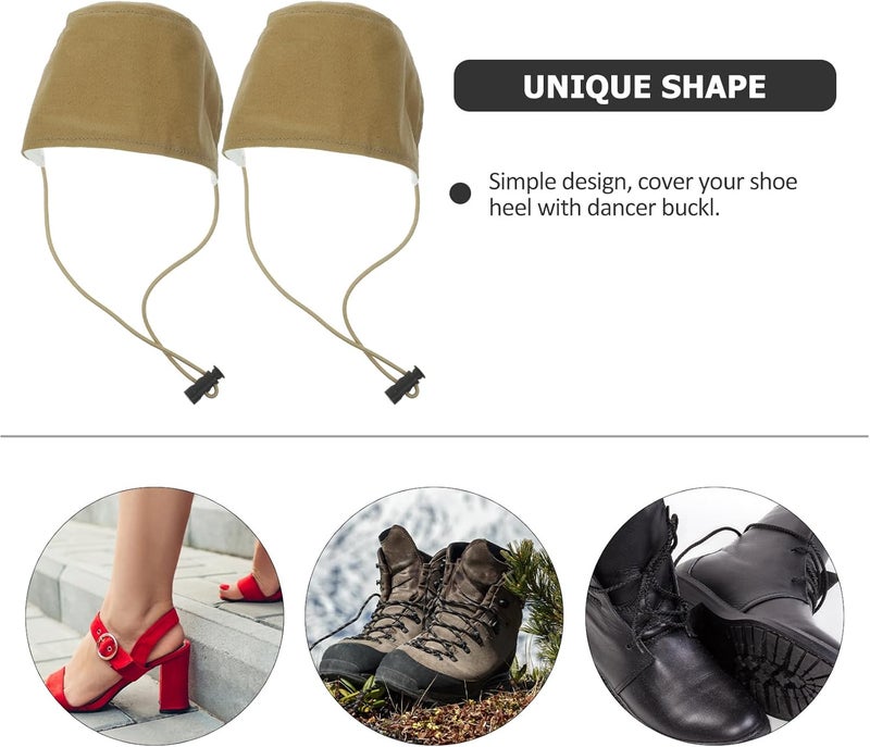 PACKOVE Driving Shoe Heel Covers Driver Heel Protector Pad Unisex Shoe Heel Protective Cover Mat Driving Shoe Heel Protector - Image 3
